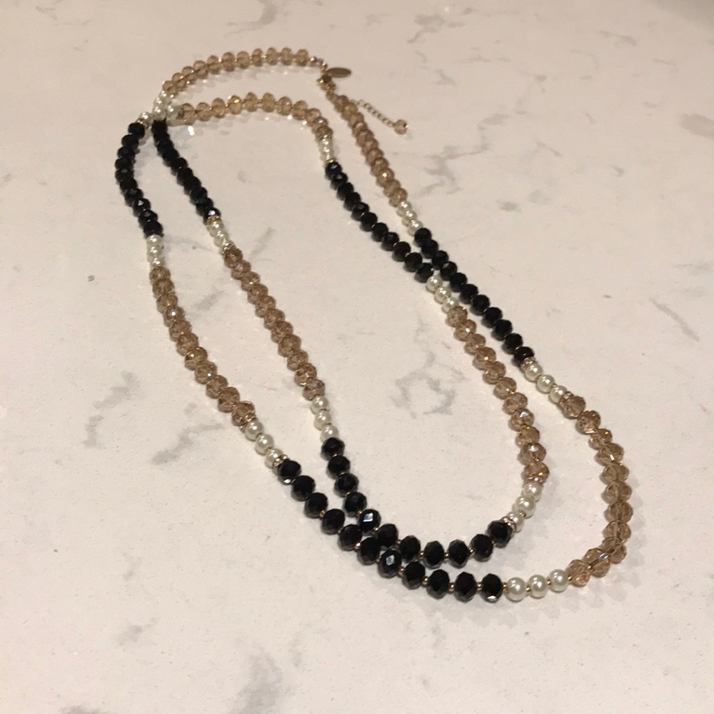 WHBM long layer necklace